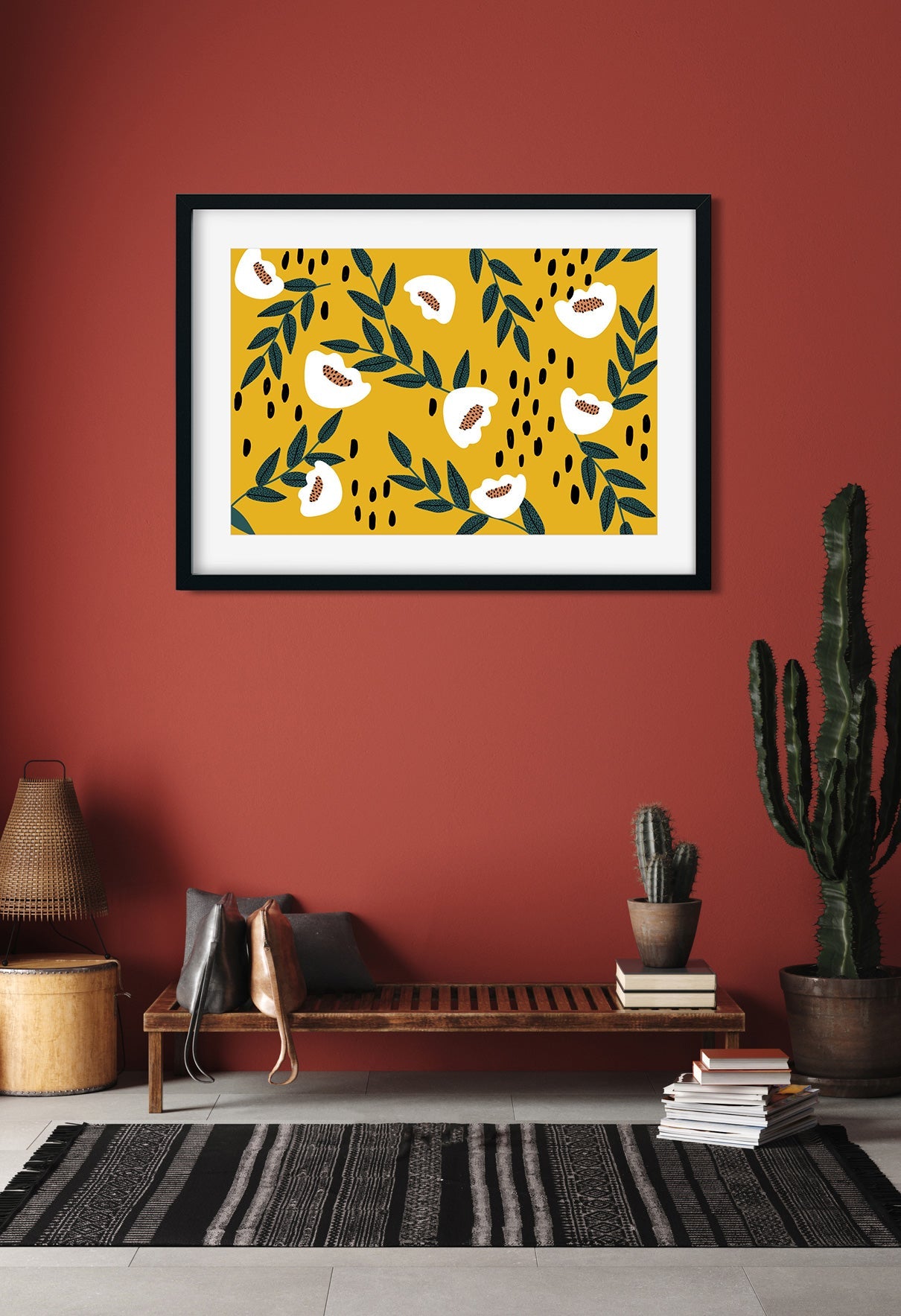 Lemon Seamless Painting 3 : 2 Horizontal Premium Wall Art Canvas by MeriDeewar