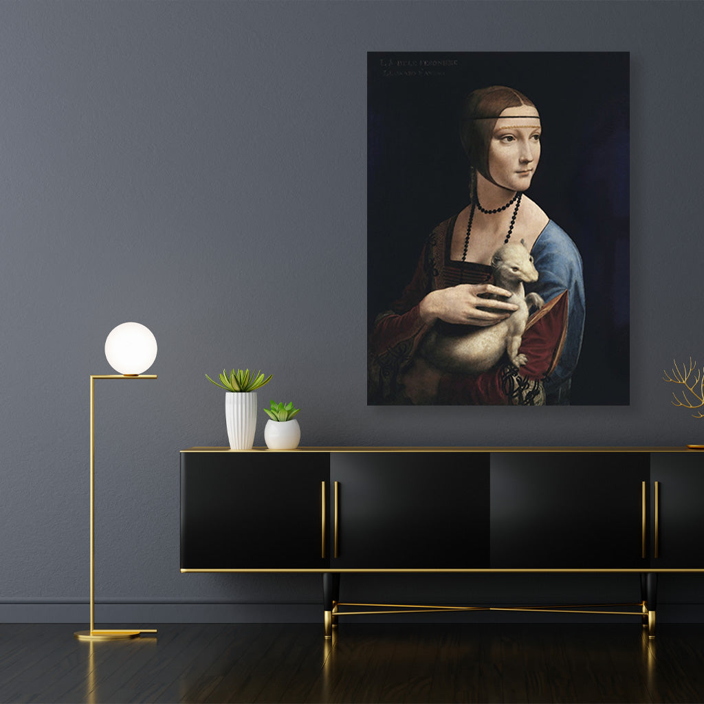 Leonardo da vinci 3 : 4 Vertical Premium Wall Art Canvas by MeriDeewar