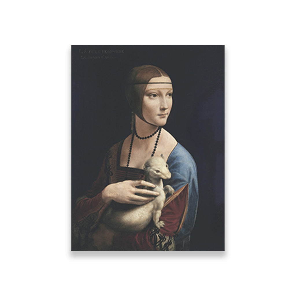 Leonardo da vinci 3 : 4 Vertical Premium Wall Art Canvas by MeriDeewar
