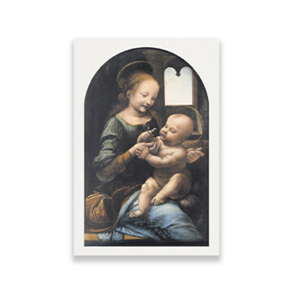 Leonardo da Vinci's Benois Madonna Painting - Meri Deewar 2 : 3 Vertical Premium Wall Art Canvas by MeriDeewar