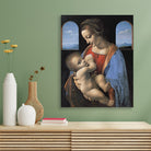 Leonardo da Vinci's Madonna Litta Painting - Meri Deewar 4 :5 Vertical Premium Wall Art Canvas by MeriDeewar