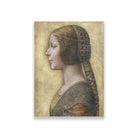 Leonardo da Vinci's Profile of a Young Fiancée Painting - Meri Deewar 3 : 4 Vertical Premium Wall Art Canvas by MeriDeewar