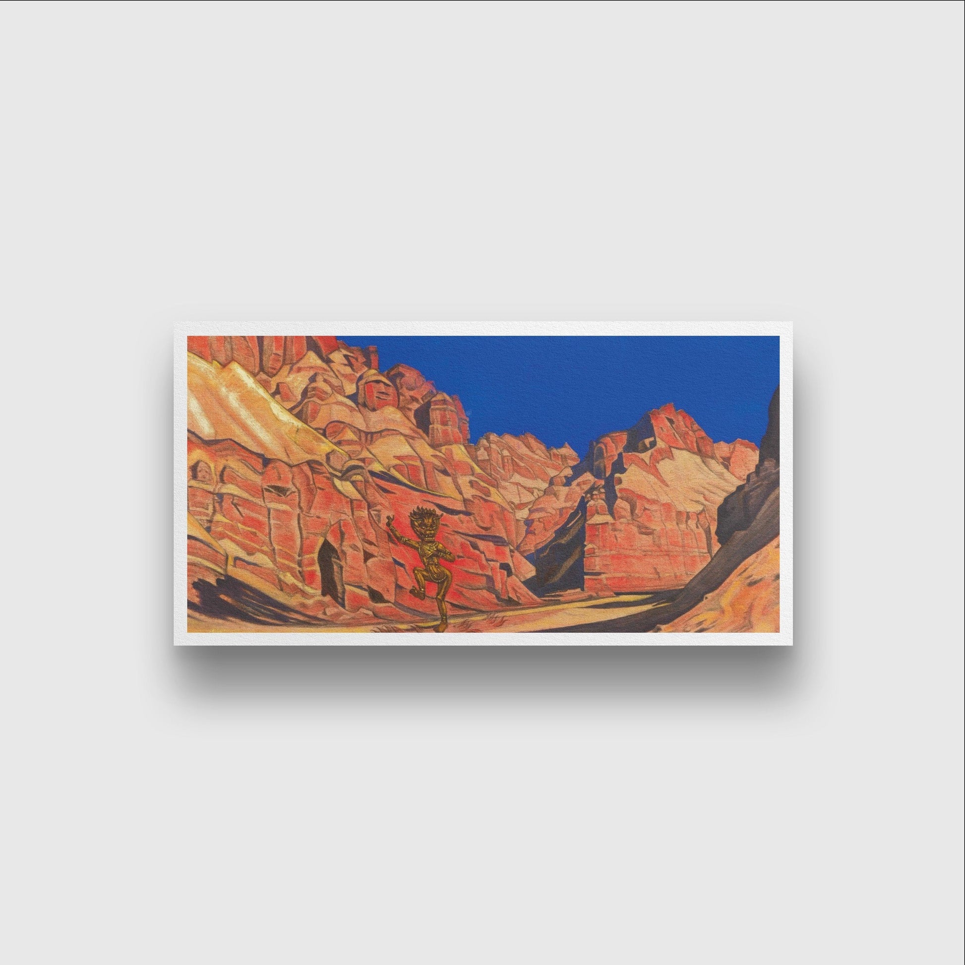 Lhamo Painting - Meri Deewar 2 : 1 Horizontal Premium Wall Art Canvas by MeriDeewar