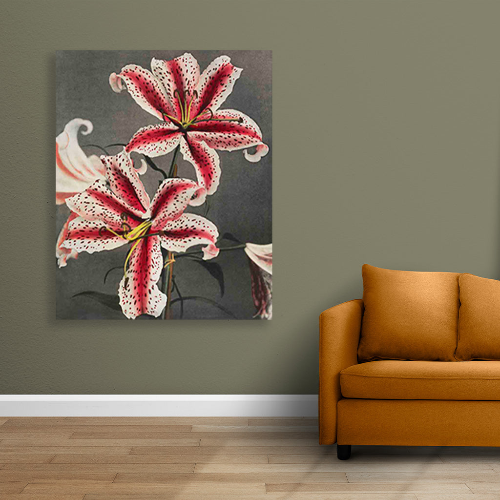 Lily KO painting 4 :5 Vertical Premium Wall Art Canvas by MeriDeewar