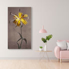 Lily Yellow painting 1 : 2 Vertical Premium Wall Art Canvas by MeriDeewar