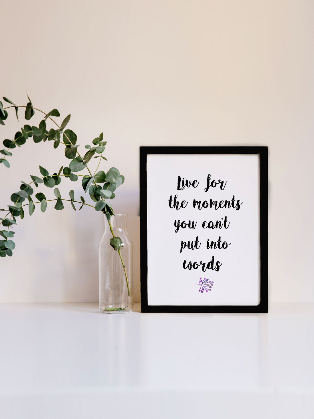 Live For The Moments _Poster Poster A3 / Poster Premium Wall Art Canvas by MeriDeewar