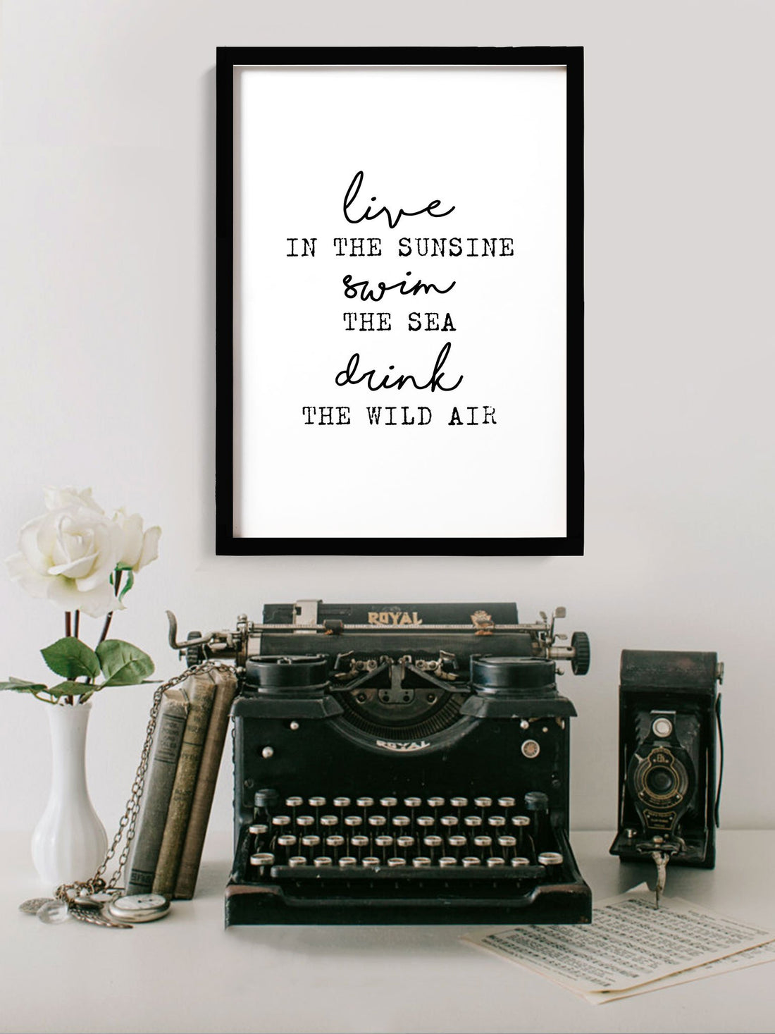 Live, Swim, Drink_Poster- Meri Deewar Poster A3 / Poster Premium Wall Art Canvas by MeriDeewar