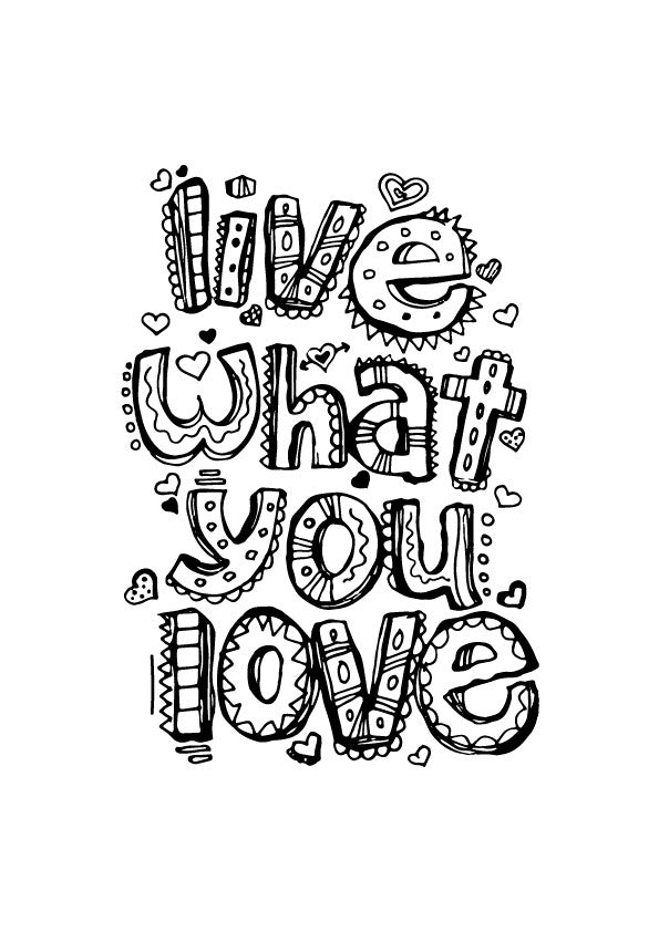 live what you love Poster - MeriDeewar