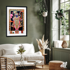 Lord Shrinath ji Shri Krishna Wall Painting 2 : 3 Vertical Premium Wall Art Canvas by MeriDeewar