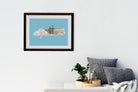 Louvre Museum Illustration Painting -  Meri Deewar 3 : 2 Horizontal Premium Wall Art Canvas by MeriDeewar