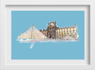 Louvre Museum Illustration Painting -  Meri Deewar 3 : 2 Horizontal Premium Wall Art Canvas by MeriDeewar