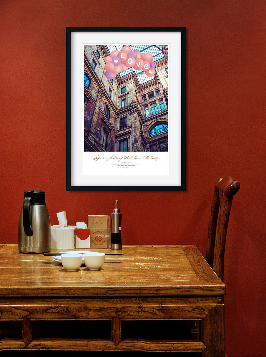 Love Homes Painting 2 : 3 Vertical Premium Wall Art Canvas by MeriDeewar