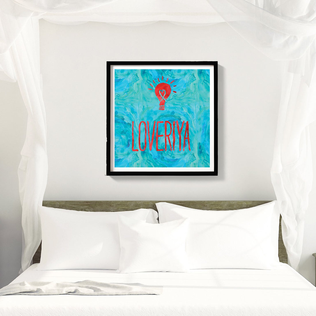 Loveriya typography poster- Meri Deewar Poster A3 / Poster Premium Wall Art Canvas by MeriDeewar