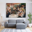 Lunch on the Boating Party Painting - Meri Deewar 4 : 3 Horizontal Premium Wall Art Canvas by MeriDeewar