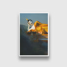 Lying Buddha statue Painting - Meri Deewar 2 : 3 Vertical Premium Wall Art Canvas by MeriDeewar