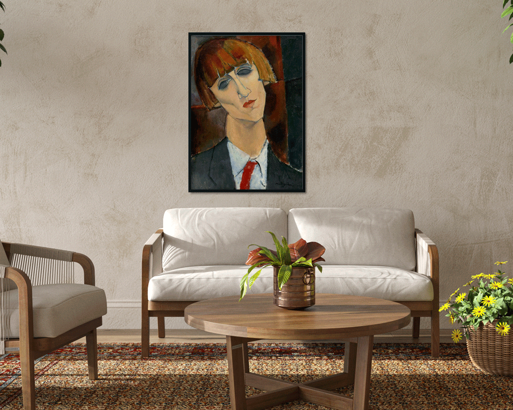 Madame Kisling Painting - Meri Deewar 4 X 5.5 Vertical Premium Wall Art Canvas by MeriDeewar