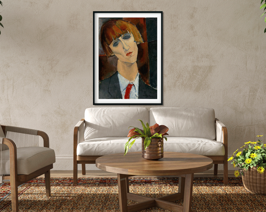 Madame Kisling Painting - Meri Deewar 4 X 5.5 Vertical Premium Wall Art Canvas by MeriDeewar