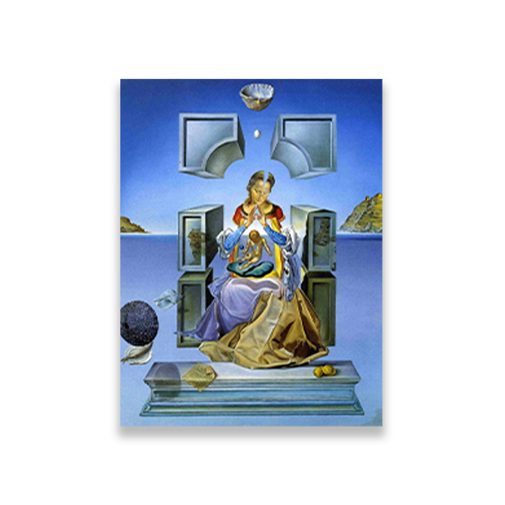 Madonna of Port Lligat-Meri Deewar 3 : 4 Vertical Premium Wall Art Canvas by MeriDeewar