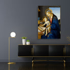 Madonna of the Book-Meri Deewar 2 : 3 Vertical Premium Wall Art Canvas by MeriDeewar