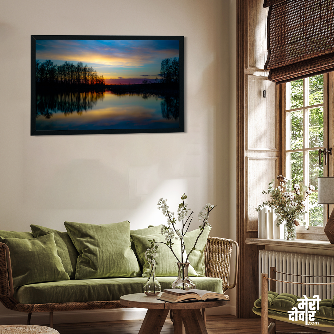 Magical Twilight Wall Painting 3 : 2 Horizontal Premium Wall Art Canvas by MeriDeewar