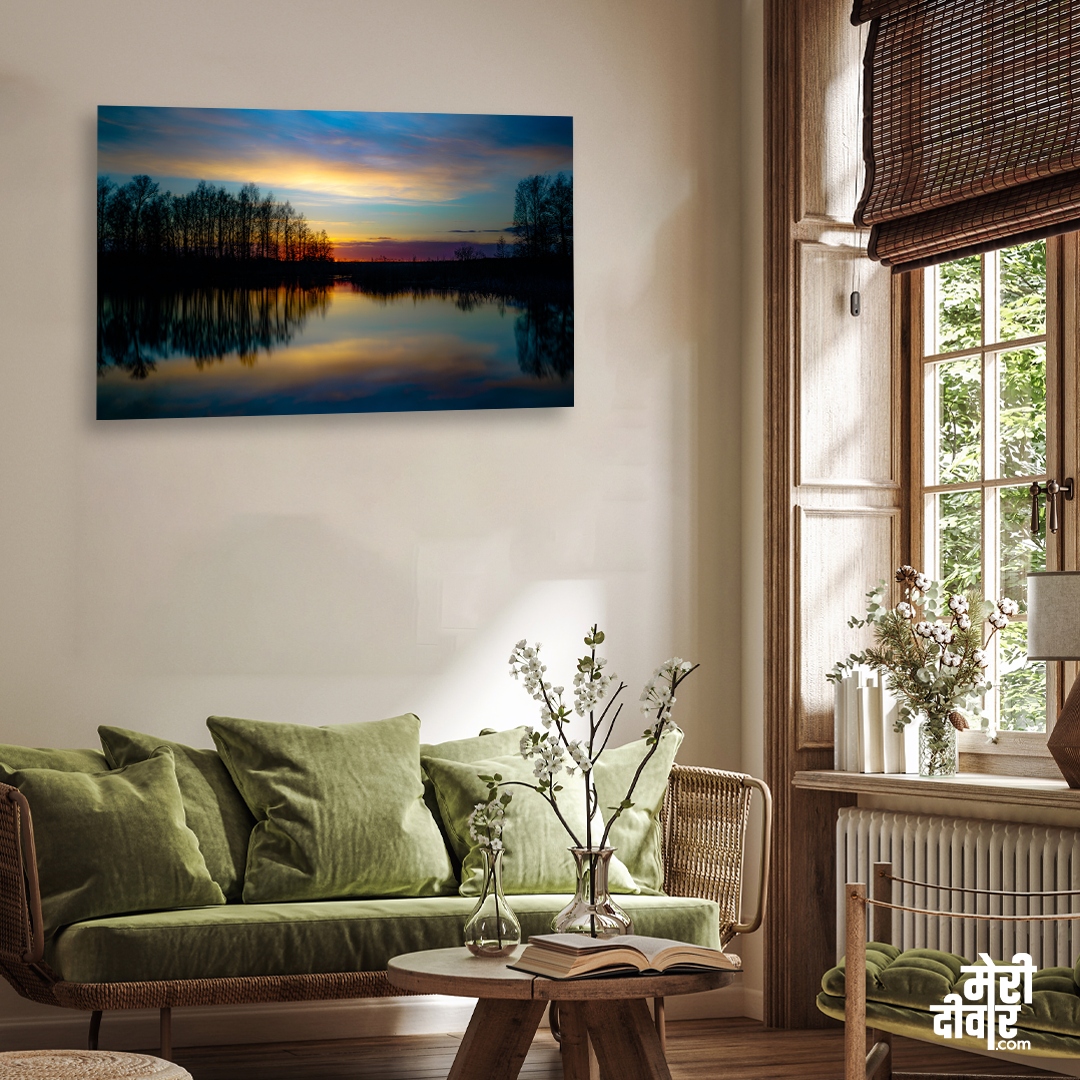 Magical Twilight Wall Painting 3 : 2 Horizontal Premium Wall Art Canvas by MeriDeewar