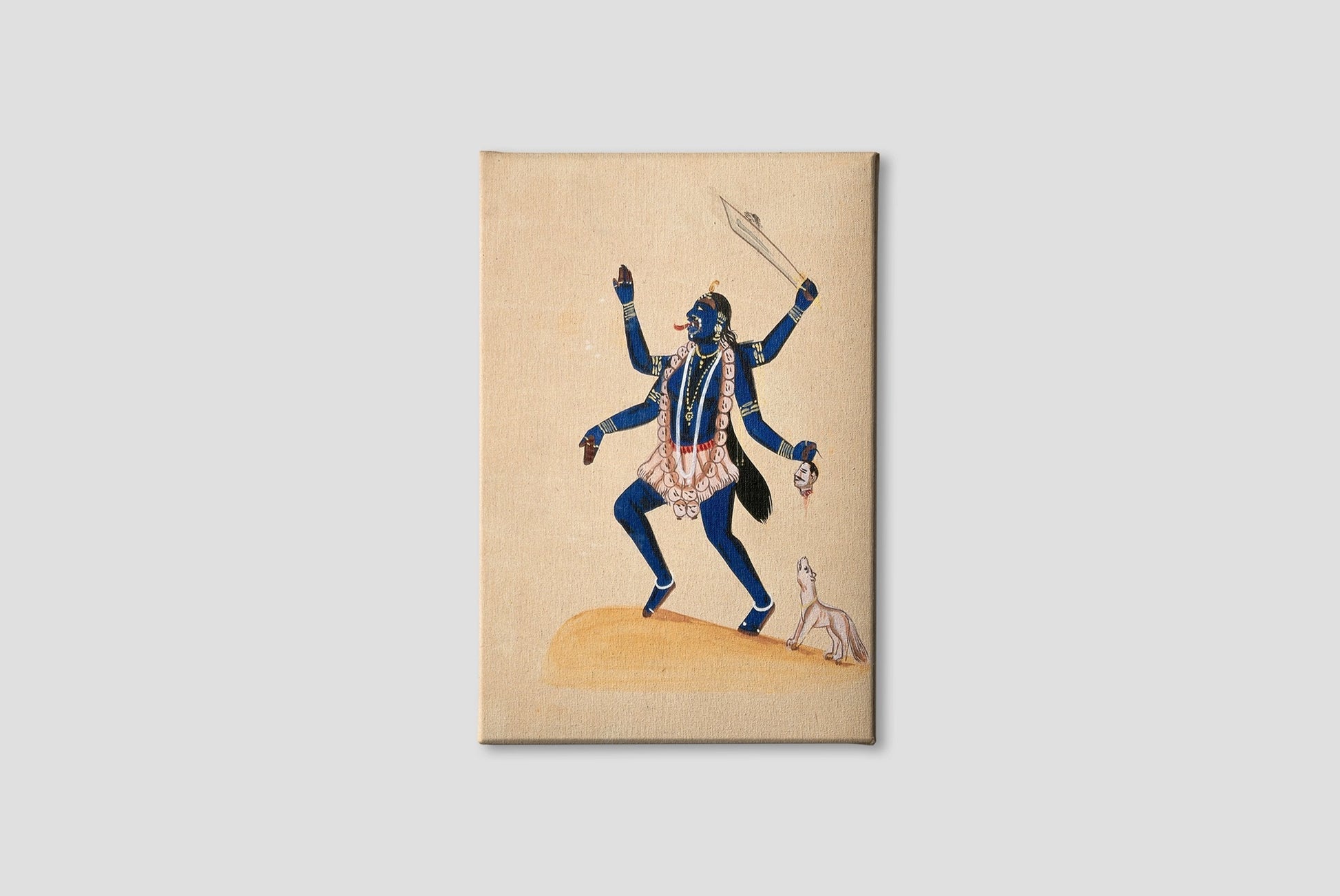 Maha Kali Mata Artwork Painting - Meri Deewar 3 : 4 Vertical Premium Wall Art Canvas by MeriDeewar