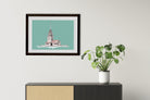 Maiden Tower Illustration Painting  - Meri Deewar 3 : 2 Horizontal Premium Wall Art Canvas by MeriDeewar