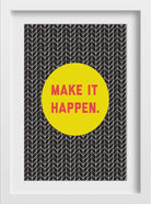 Make it happen Art - Meri Deewar 2 : 3 Vertical Premium Wall Art Canvas by MeriDeewar