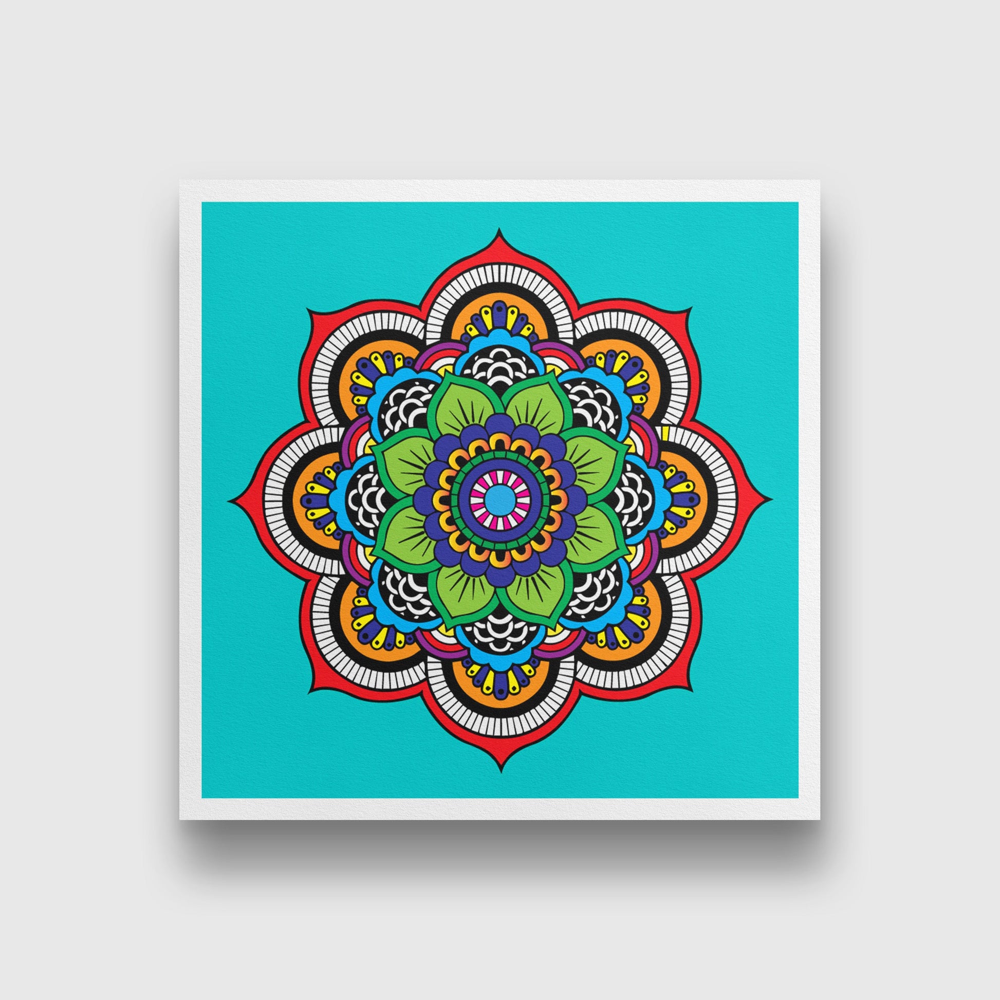 Mandal 1 painting 1 : 1 Square Premium Wall Art Canvas by MeriDeewar