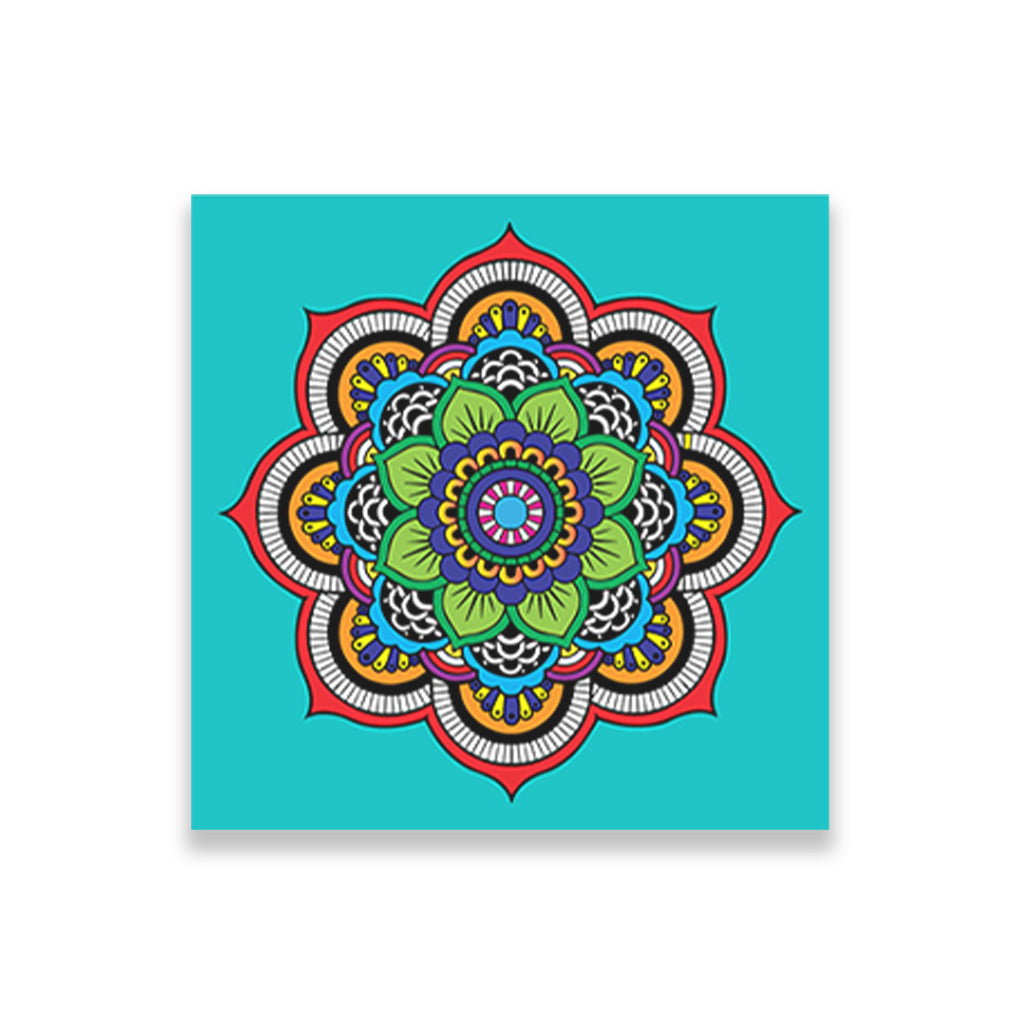 Mandal 1 painting 1 : 1 Square Premium Wall Art Canvas by MeriDeewar