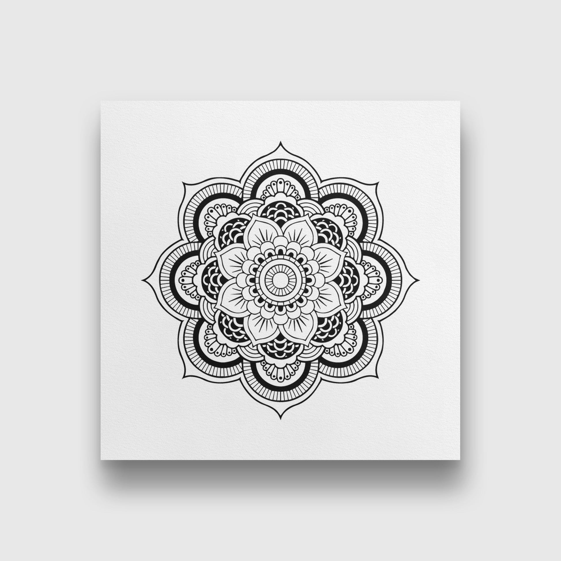 Mandal-3 painting 1 : 1 Square Premium Wall Art Canvas by MeriDeewar