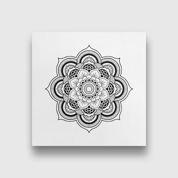 Mandal-3 painting 1 : 1 Square Premium Wall Art Canvas by MeriDeewar