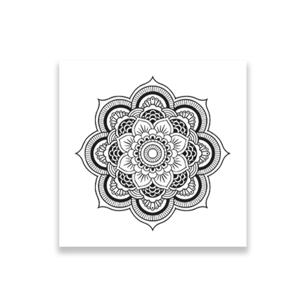 Mandal-3 painting 1 : 1 Square Premium Wall Art Canvas by MeriDeewar