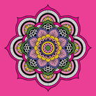 Mandal-4 painting 1 : 1 Square Premium Wall Art Canvas by MeriDeewar