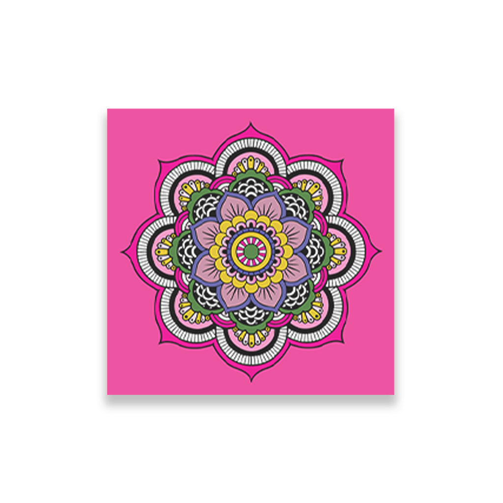 Mandal-4 painting 1 : 1 Square Premium Wall Art Canvas by MeriDeewar