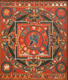 Mandala of Hevajra Painting 4 :5 Vertical Premium Wall Art Canvas by MeriDeewar