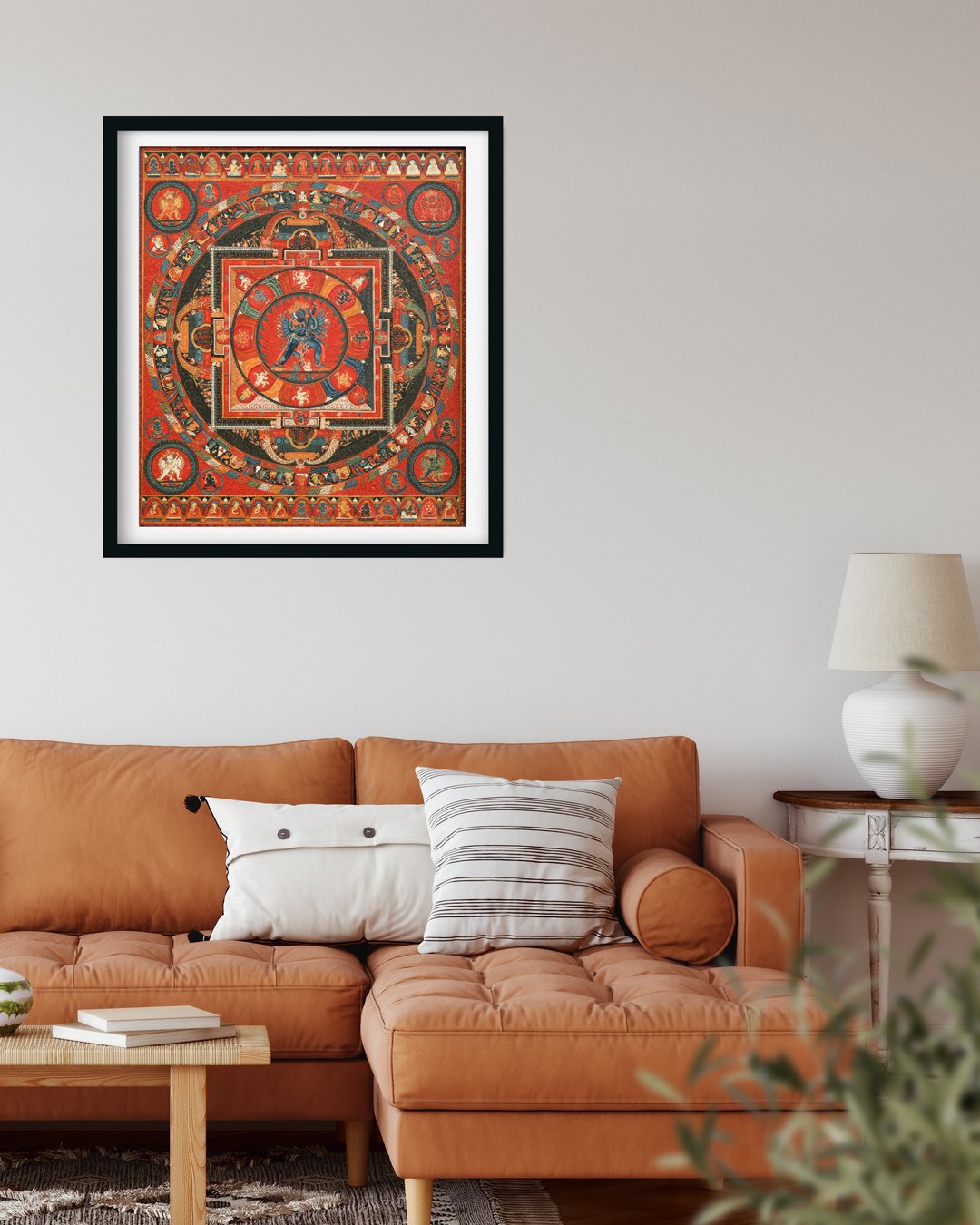 Mandala of Hevajra Painting 4 :5 Vertical Premium Wall Art Canvas by MeriDeewar