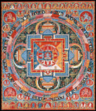 Mandala of Jnanadakini Painting 4 :5 Vertical Premium Wall Art Canvas by MeriDeewar