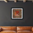Mandala of Raktayamari Painting 1 : 1 Square Premium Wall Art Canvas by MeriDeewar