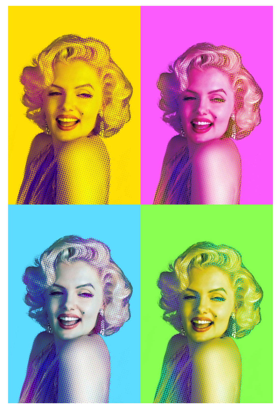 Marilyn Monroe Collage Poster- Meri Deewar Poster A3 / Poster Premium Wall Art Canvas by MeriDeewar