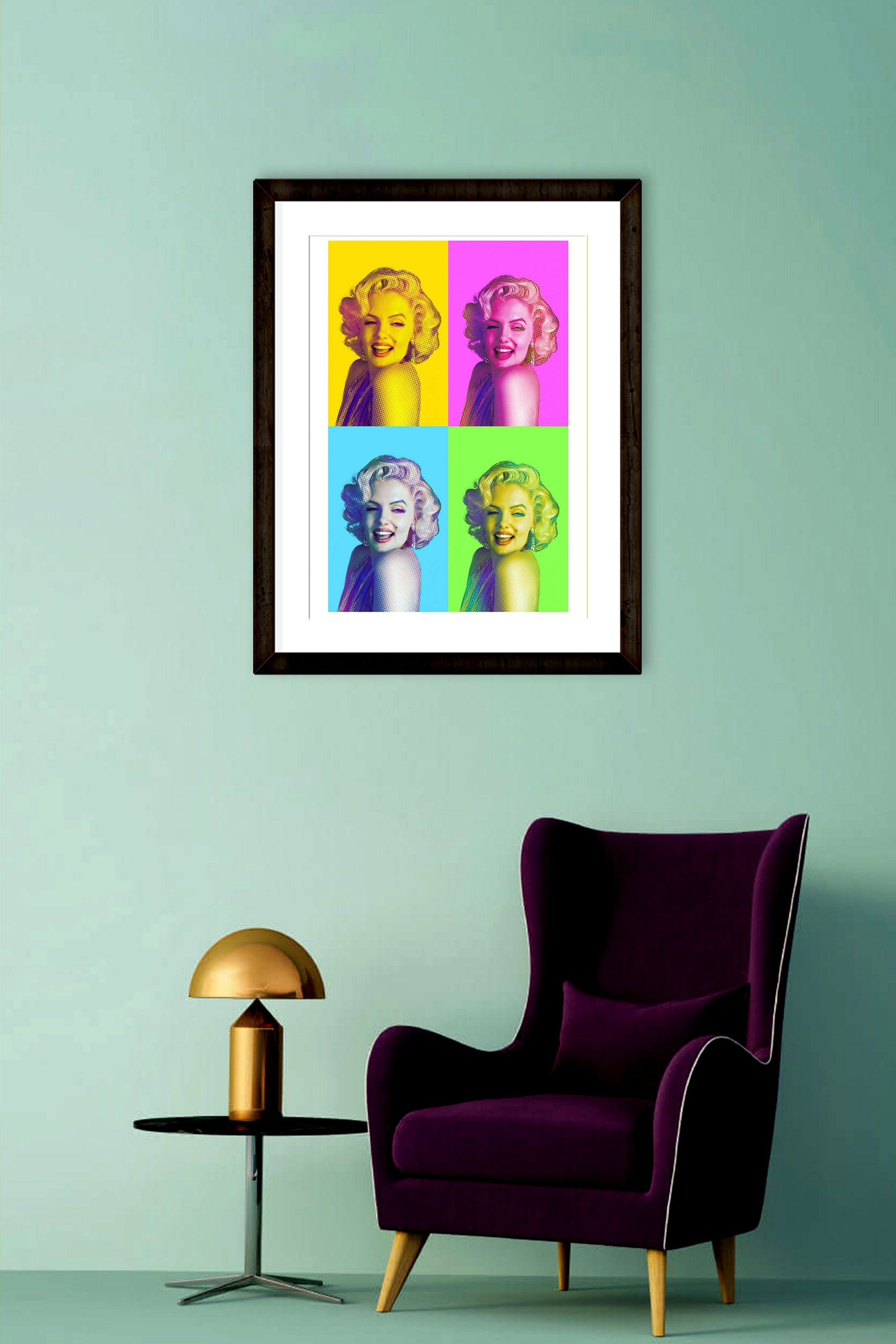 Marilyn Monroe Collage Poster- Meri Deewar Poster A3 / Poster Premium Wall Art Canvas by MeriDeewar