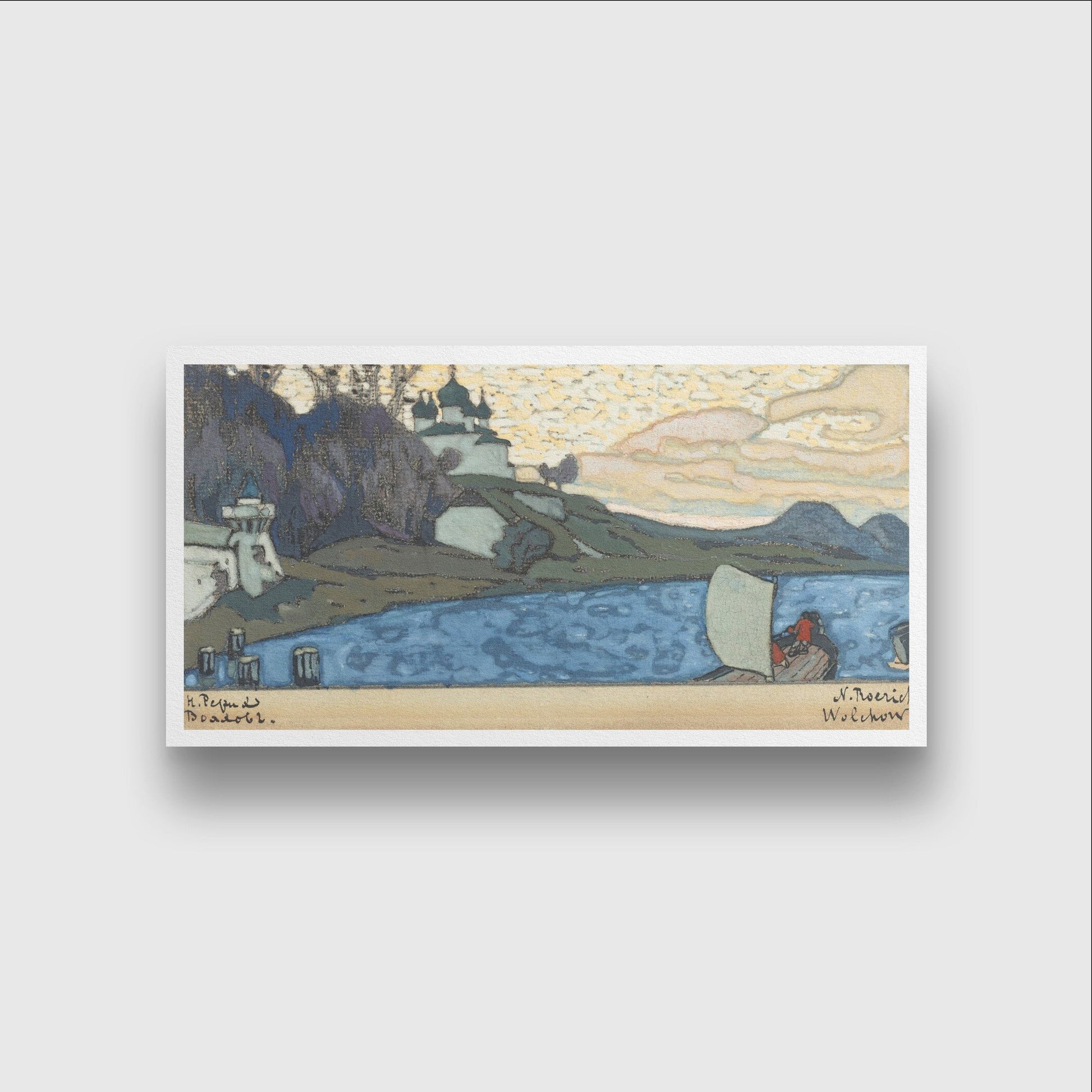 Maritime Painting - Meri Deewar 2 : 1 Horizontal Premium Wall Art Canvas by MeriDeewar
