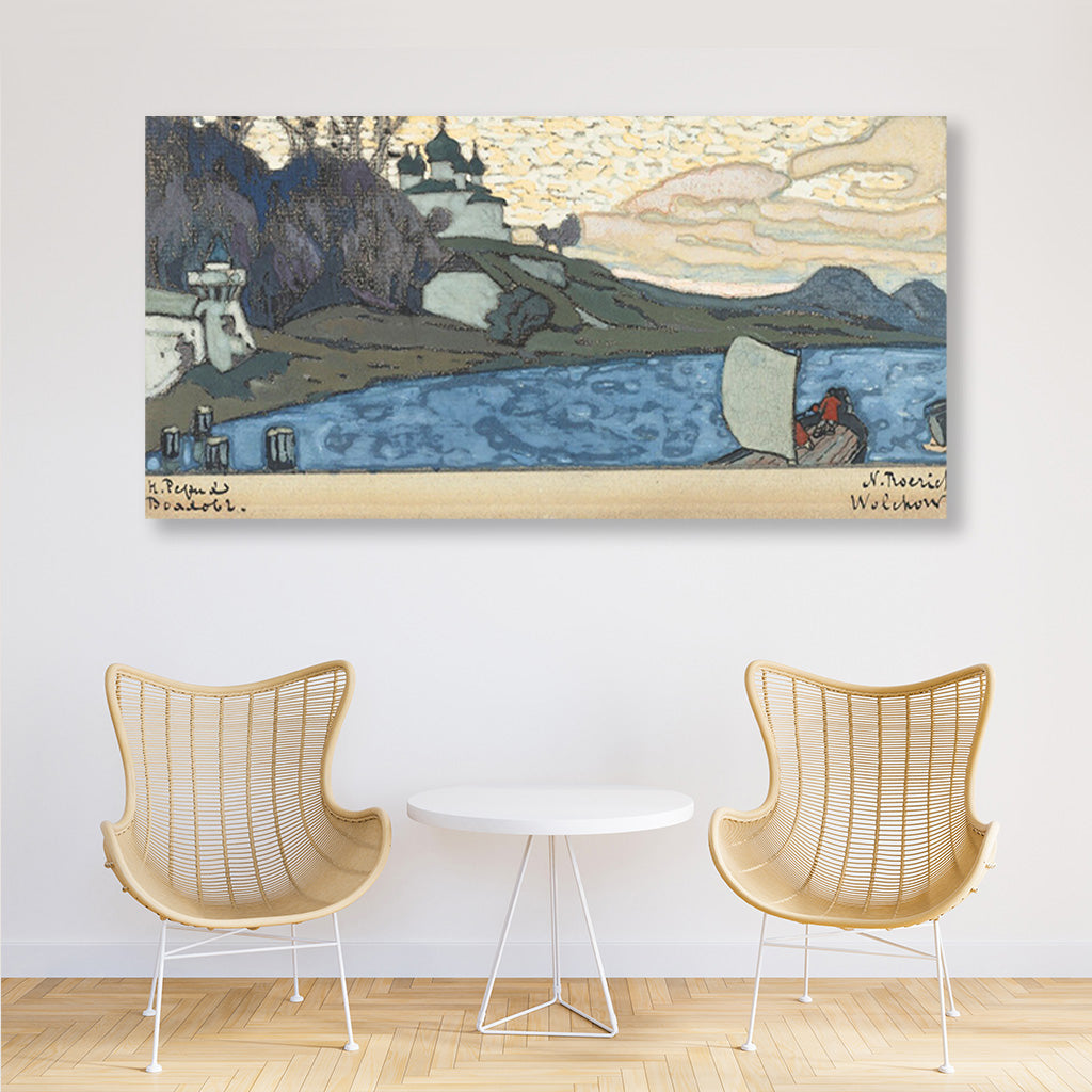 Maritime Painting - Meri Deewar 2 : 1 Horizontal Premium Wall Art Canvas by MeriDeewar