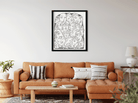 Maskers Painting 1 : 1 Square Premium Wall Art Canvas by MeriDeewar