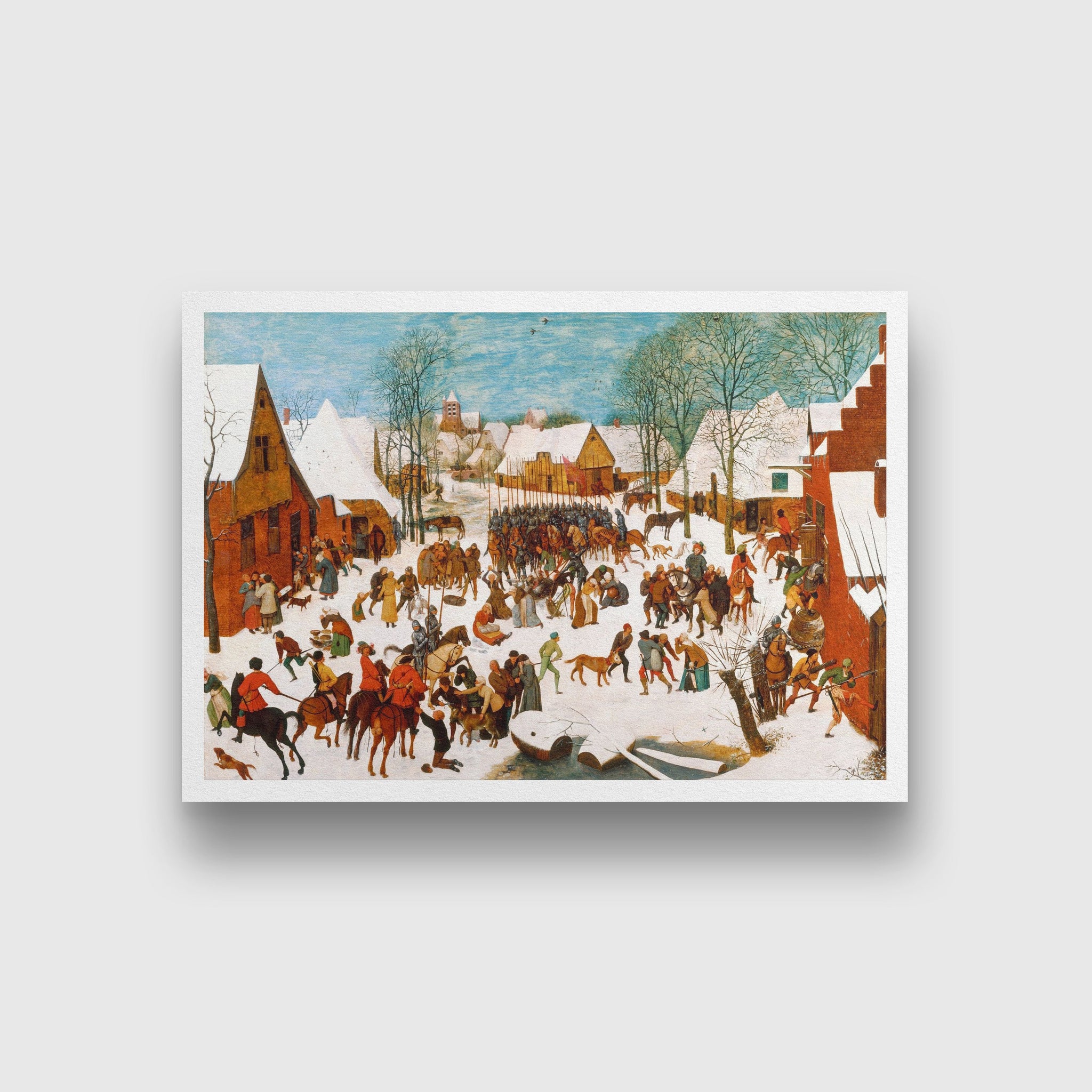 Massacre of the Innocents Painting - Meri Deewar 3 : 2 Horizontal Premium Wall Art Canvas by MeriDeewar