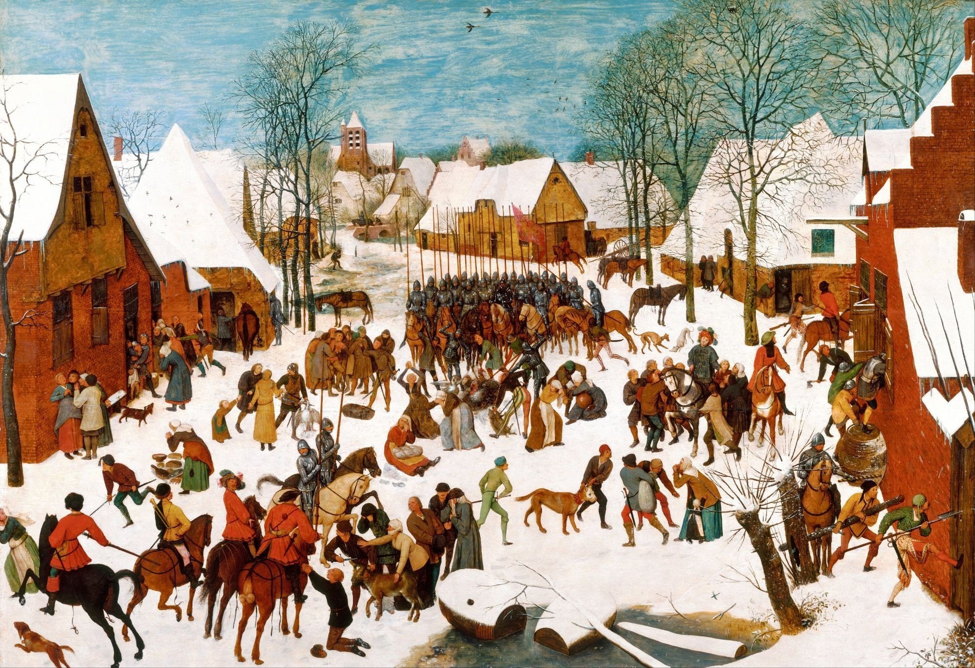 Massacre of the Innocents Painting - Meri Deewar 3 : 2 Horizontal Premium Wall Art Canvas by MeriDeewar