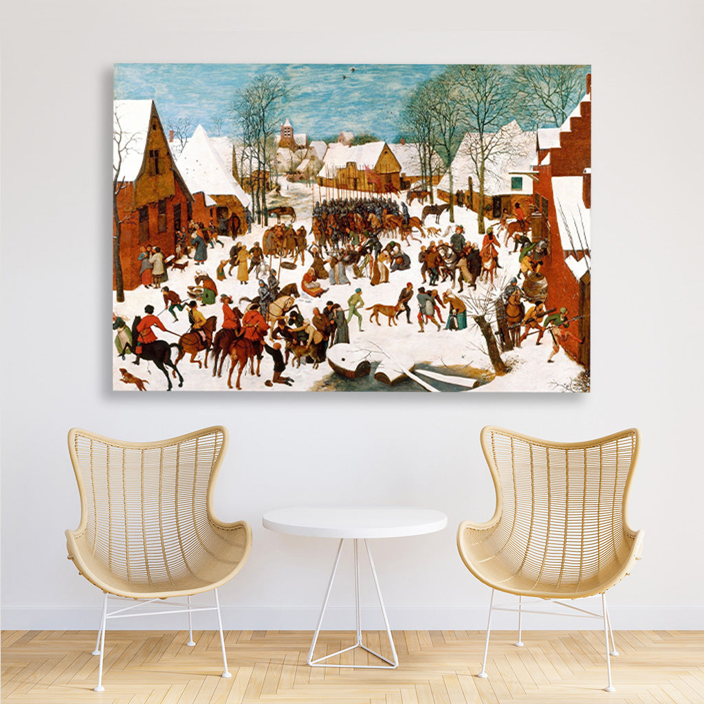 Massacre of the Innocents Painting - Meri Deewar 3 : 2 Horizontal Premium Wall Art Canvas by MeriDeewar