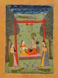 Hindola Raga, Folio from a Ragamala (Garland of Melodies) Painting - Meri Deewar - MeriDeewar