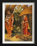 A disguised Ravana luring Sita away Painting-Meri Deewar - MeriDeewar
