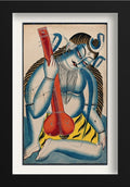 Shiva Holding a Sitar Painting